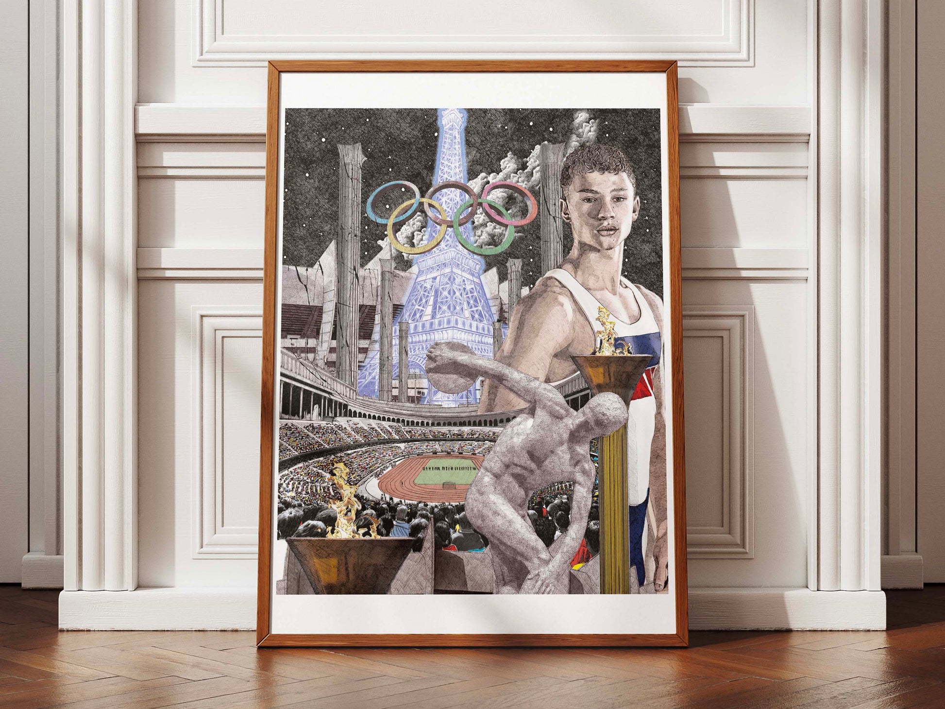 Jeux Olympiques Paris 2124 - Édition limitée sur papier d’art / 30 x 40 cm