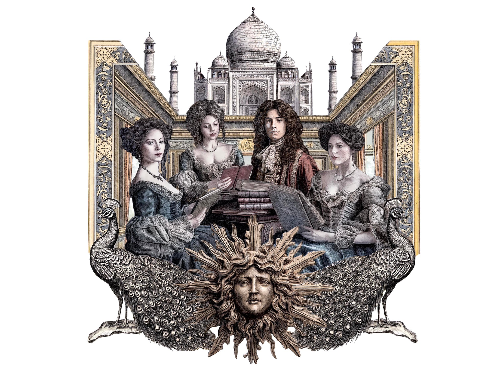 Versailles à la rencontre du Taj Mahal - Édition limitée sur papier d’art / 30 x 40 cm