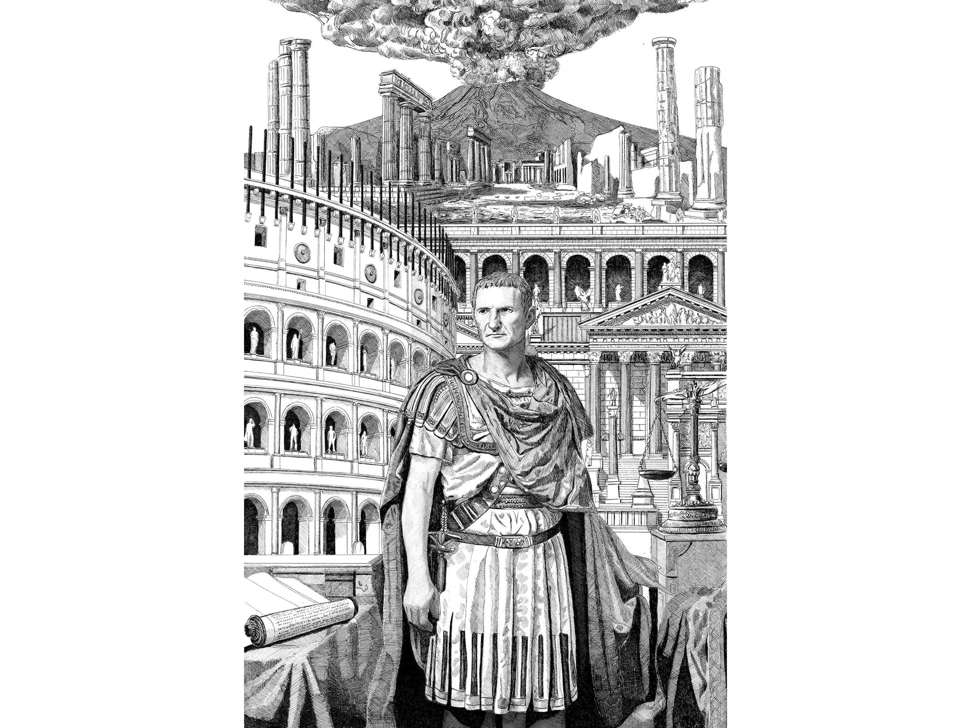 Vespasien â Ădition limitĂ©e sur papier dâart / 30 x 40 cm