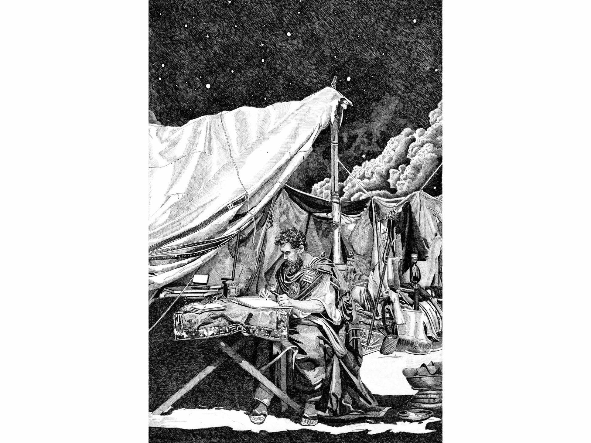 Marc AurĂšle â Ădition limitĂ©e sur papier dâart / 30 x 40 cm