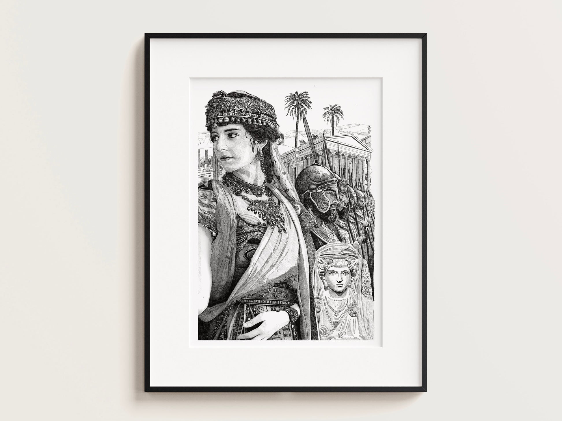 Zenobia, reine de Palmyre â Ădition limitĂ©e sur papier dâart / 30 x 40 cm