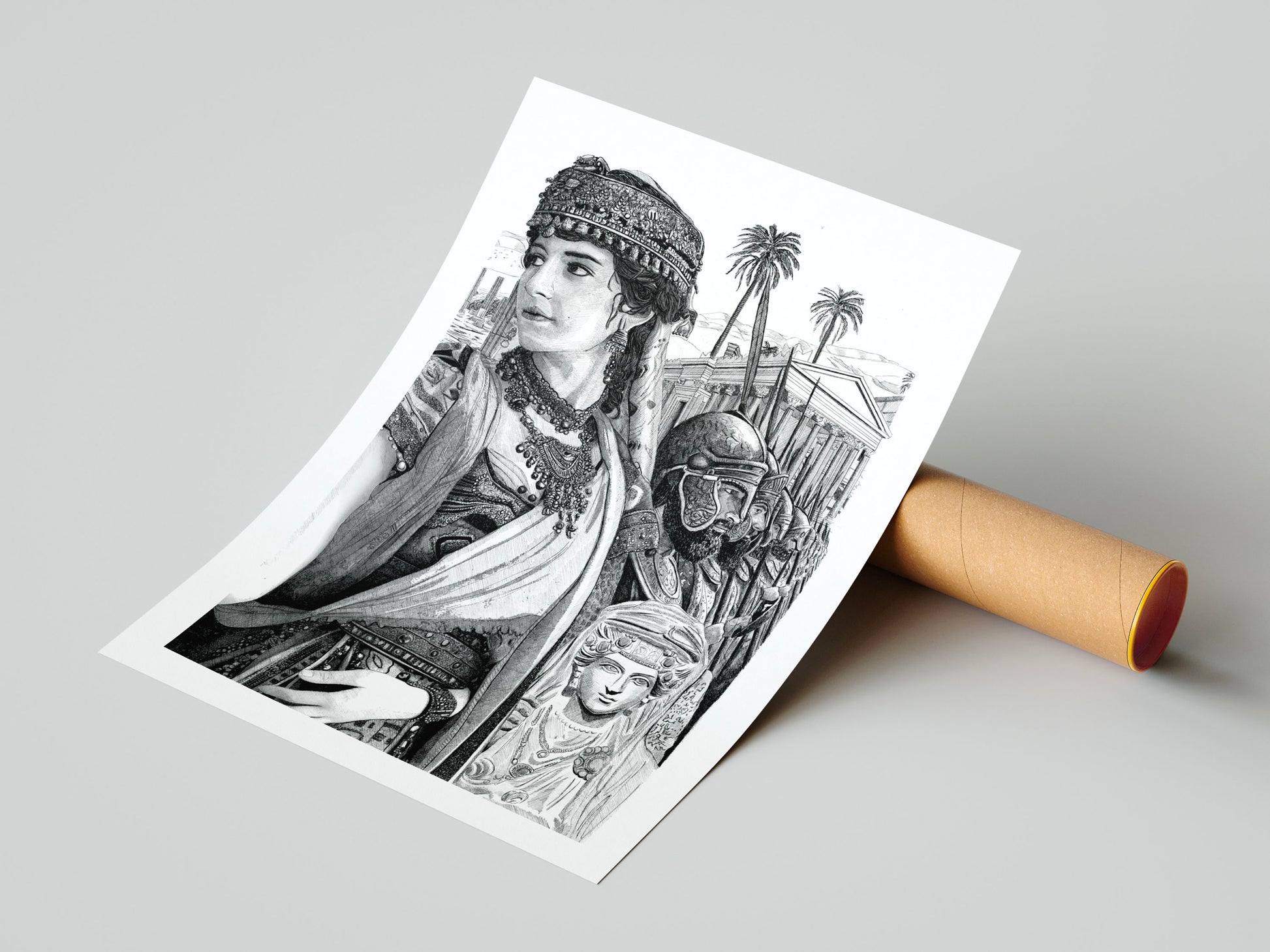 Zenobia, reine de Palmyre â Ădition limitĂ©e sur papier dâart / 30 x 40 cm