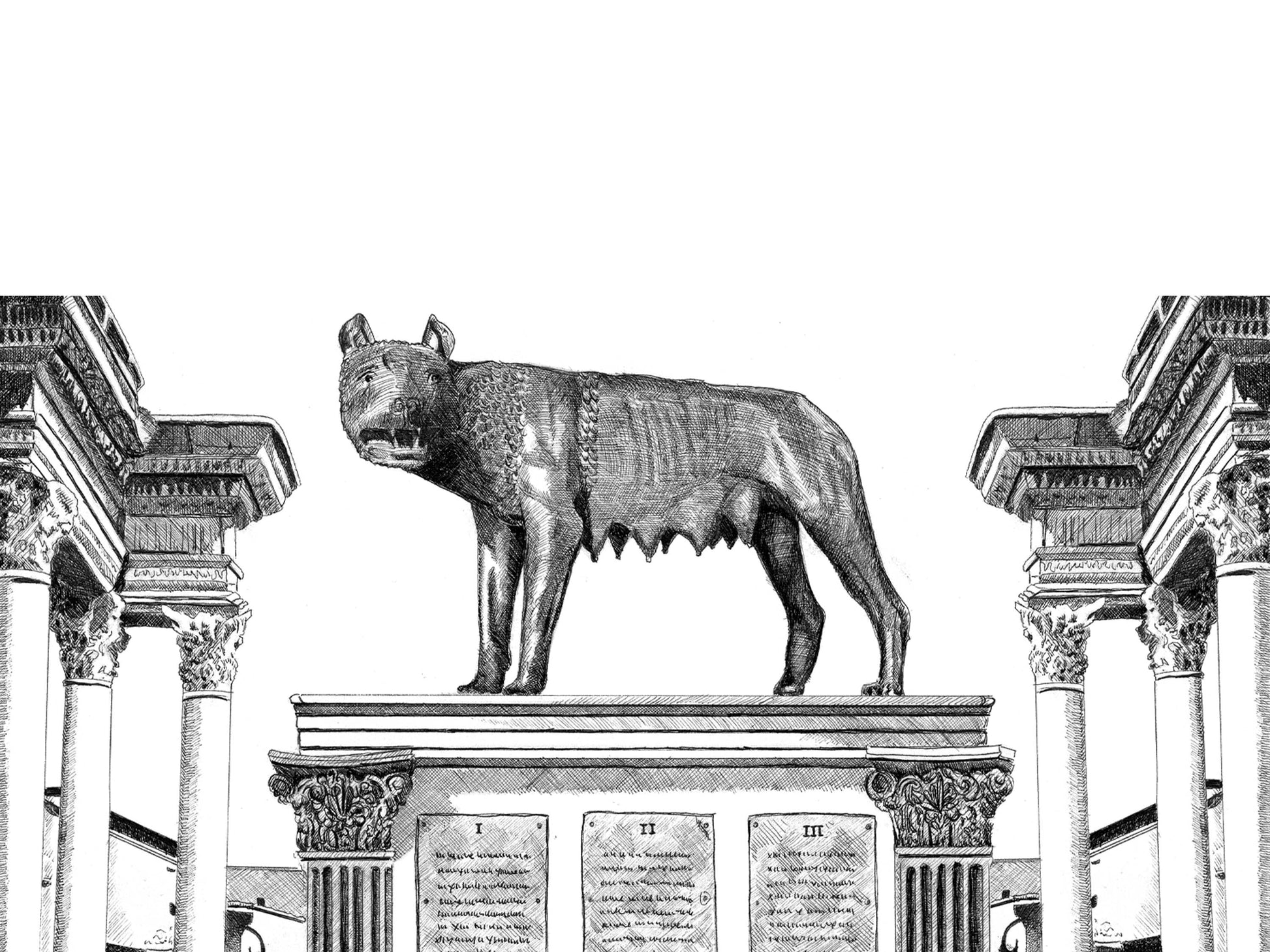 La rĂ©publique romaine â Ădition limitĂ©e sur papier dâart / 30 x40 cm