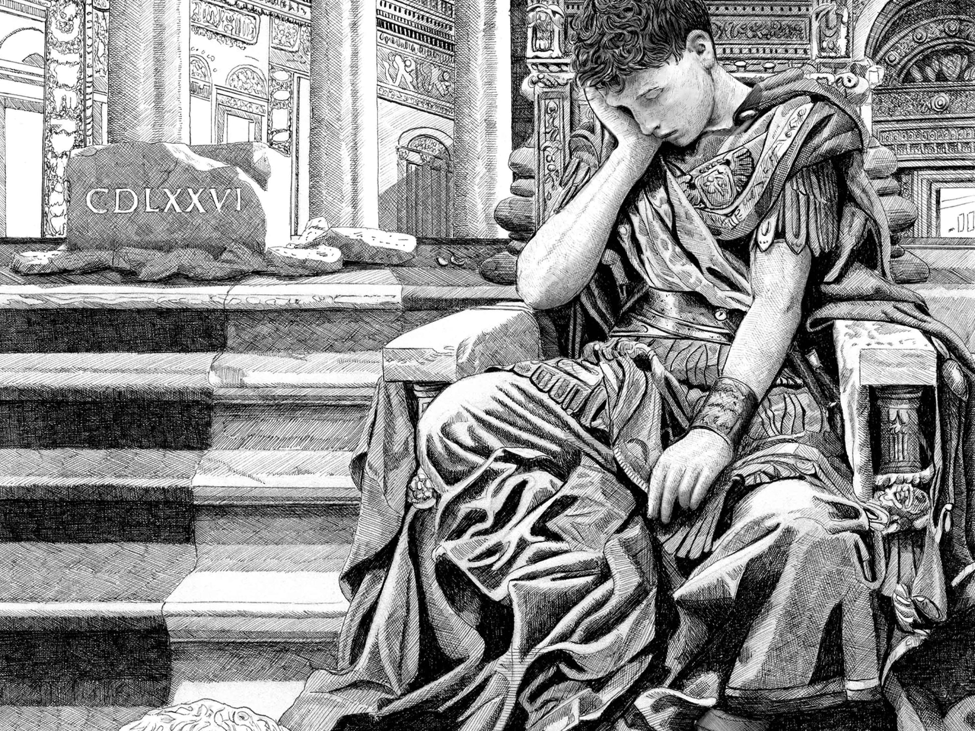 La fin de l'Empire â Ădition limitĂ©e sur papier dâart / 30 x 40 cm