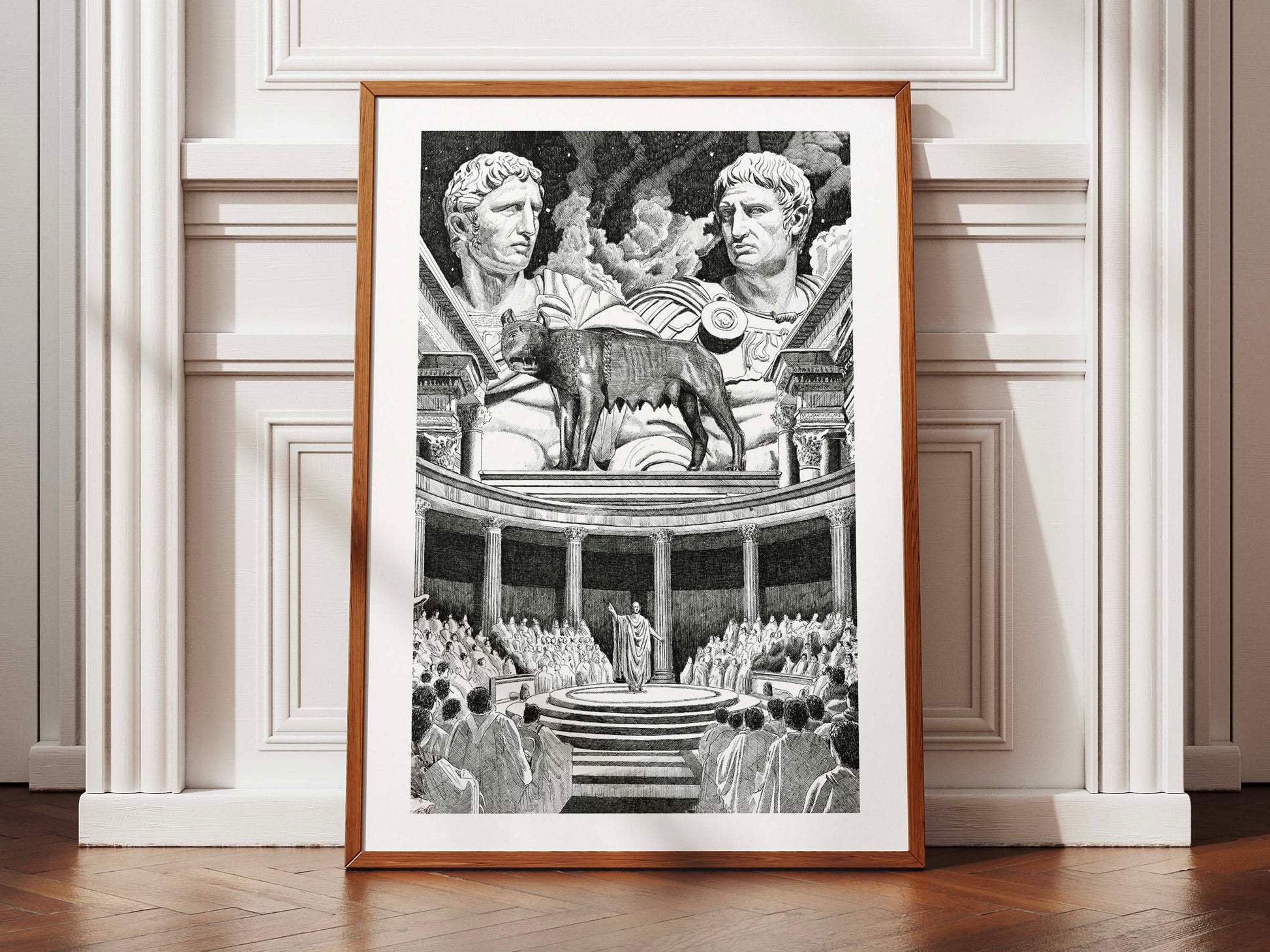 La rĂ©publique romaine â Illustration de couverture du livre de Isaac Asimov â Ădition limitĂ©e sur papier dâart / 30 x 40 cm