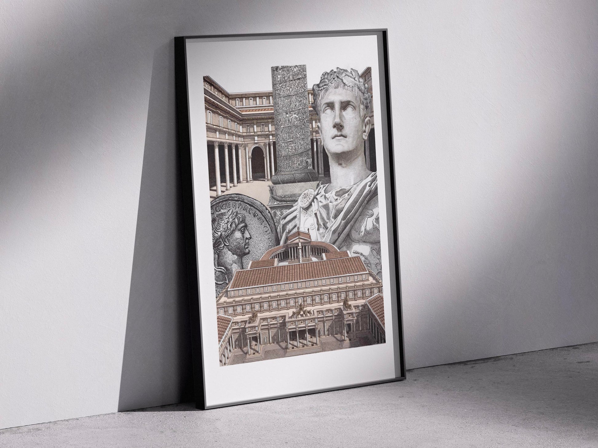 Le Forum de Trajan â Ădition limitĂ©e sur papier dâart / 30 x 40 cm