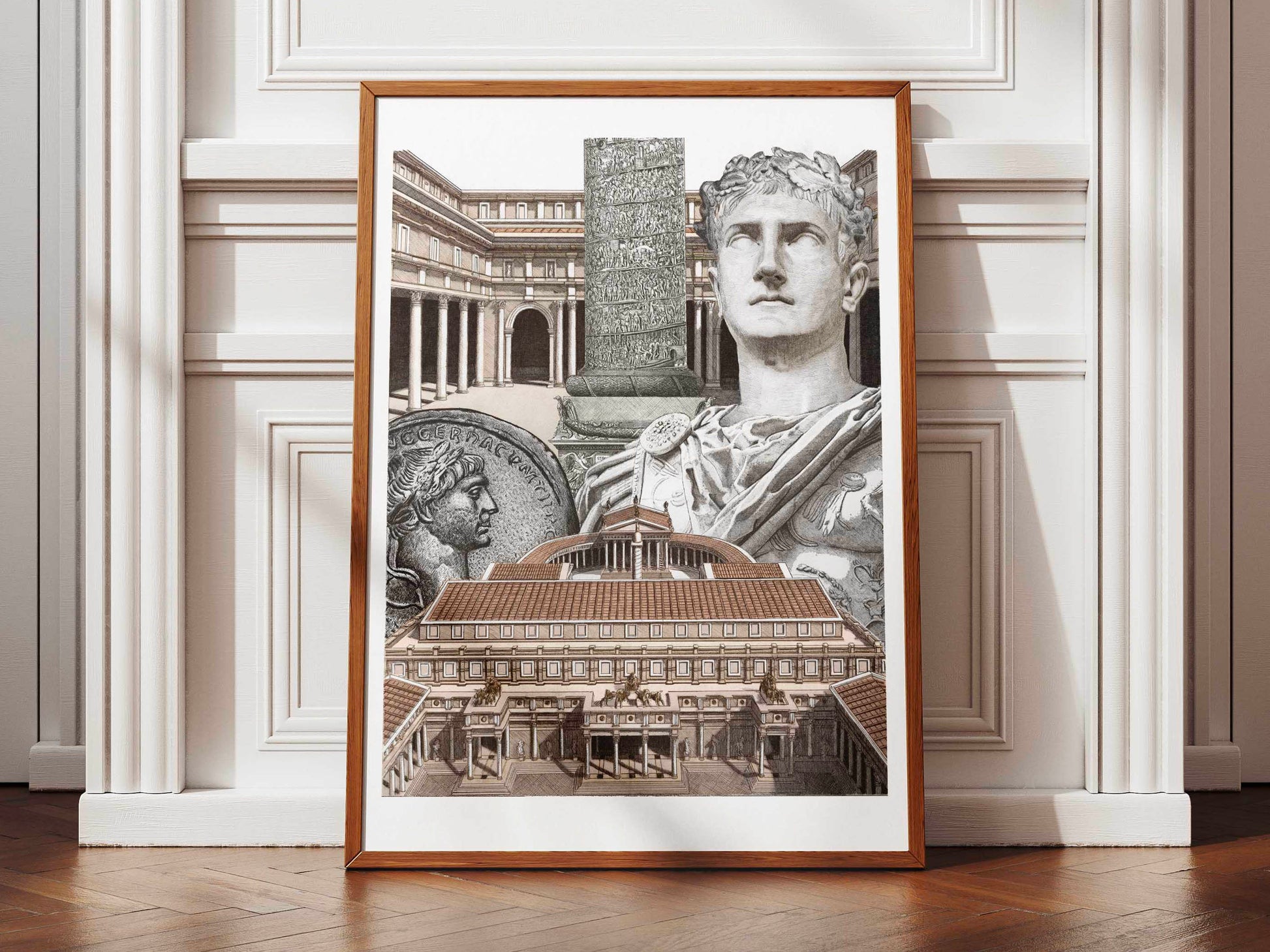 Le Forum de Trajan â Ădition limitĂ©e sur papier dâart / 30 x 40 cm