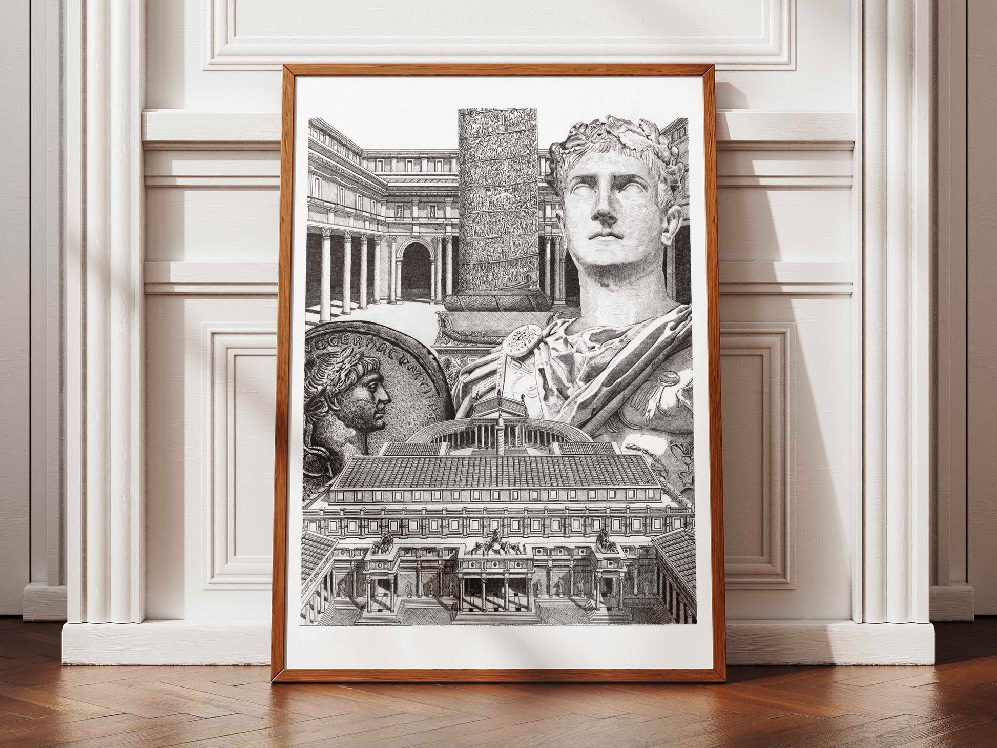 Le Forum de Trajan â Ădition limitĂ©e sur papier dâart / 30 x 40 cm