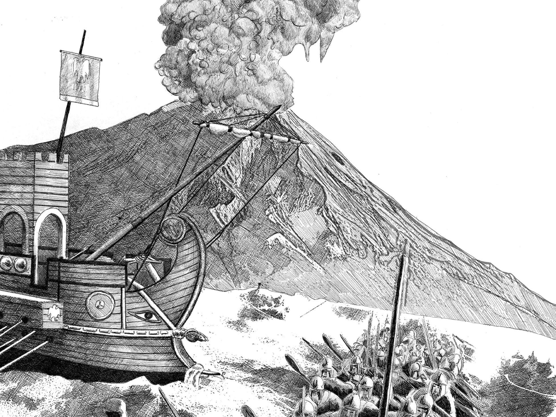 La conquĂȘte de la Sicile â Ădition limitĂ©e sur papier dâart / 30 x 40 cm