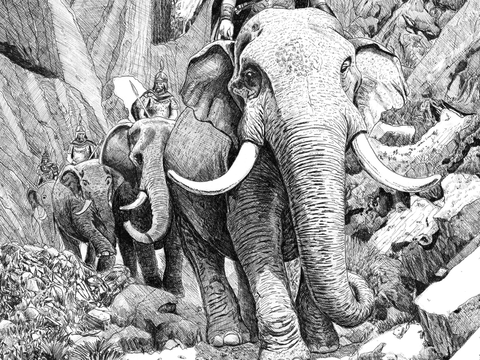 Hannibal â Ădition limitĂ©e sur papier dâart / 30 x 40 cm