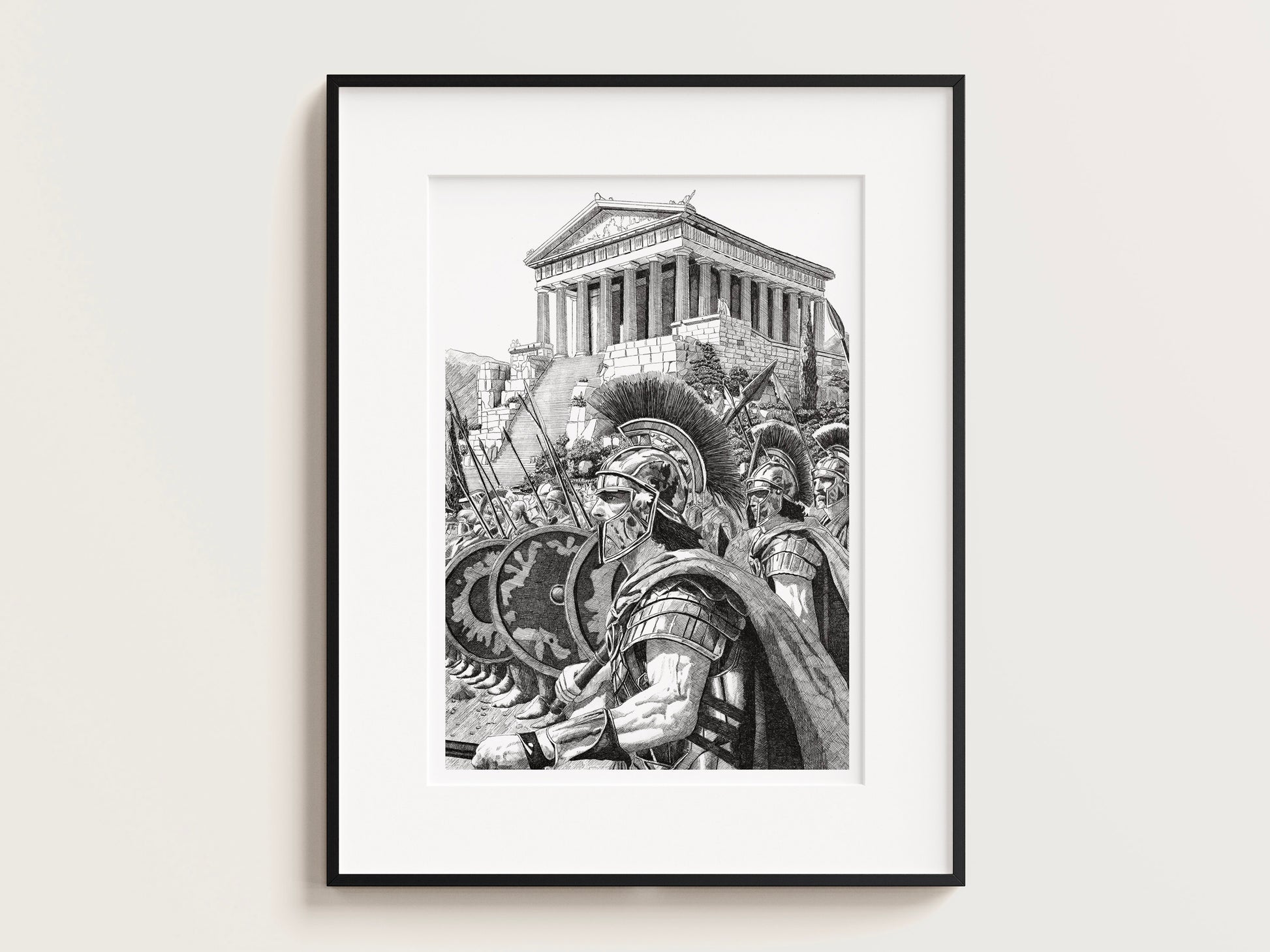 Les grecs â  Ădition limitĂ©e sur papier dâart / 30 x 40 cm