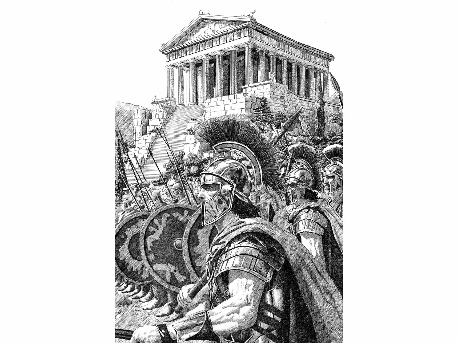 Les grecs â  Ădition limitĂ©e sur papier dâart / 30 x 40 cm