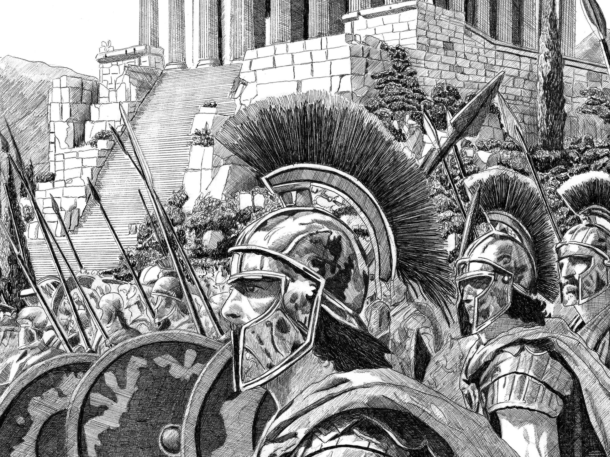 Les grecs â  Ădition limitĂ©e sur papier dâart / 30 x 40 cm