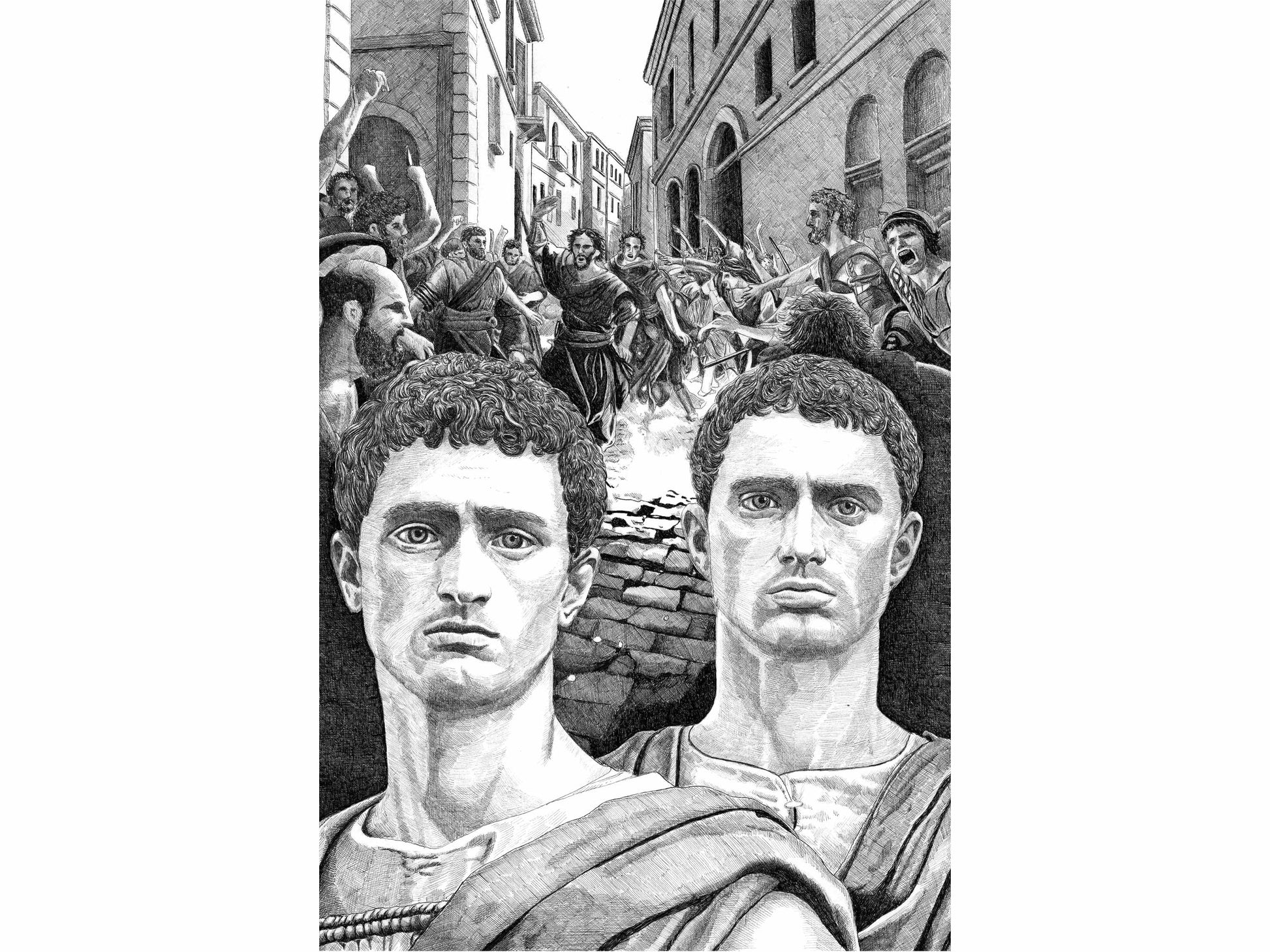 Les Gracques â Ădition limitĂ©e sur papier dâart / 30 x 40 cm