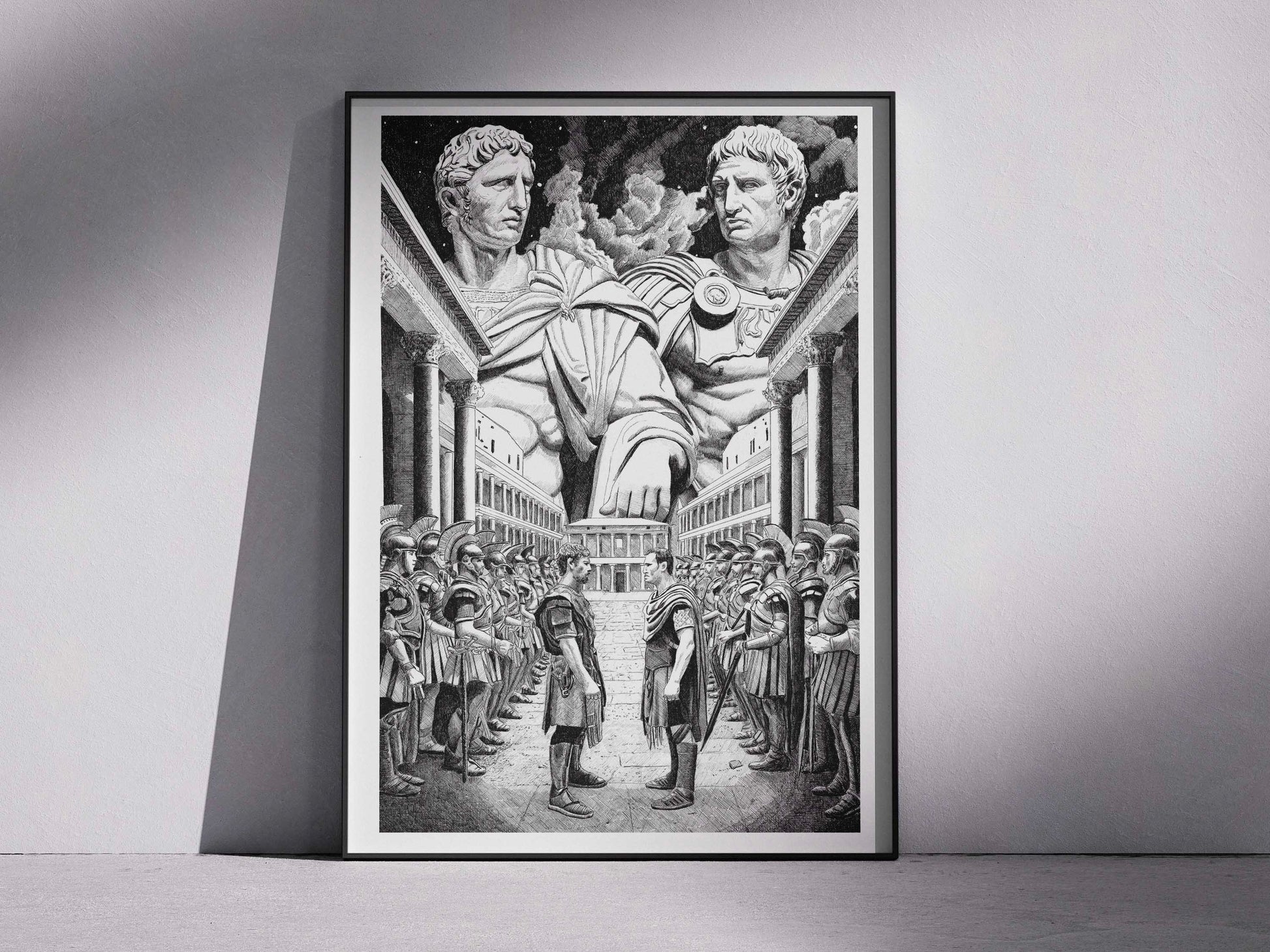 Sylla et PompĂ©e â Ădition limitĂ©e sur papier dâart / 30 x 40 cm