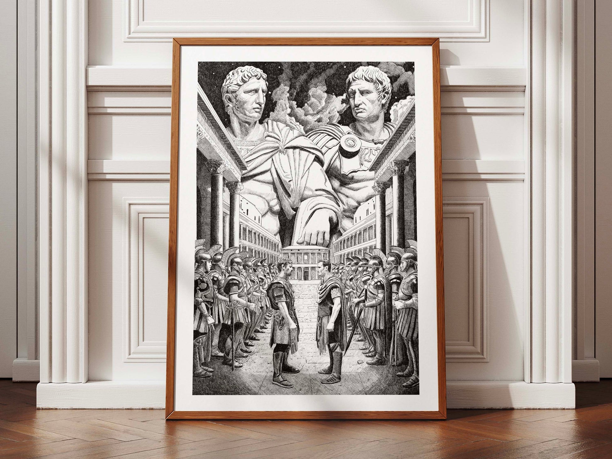 Sylla et PompĂ©e â Ădition limitĂ©e sur papier dâart / 30 x 40 cm