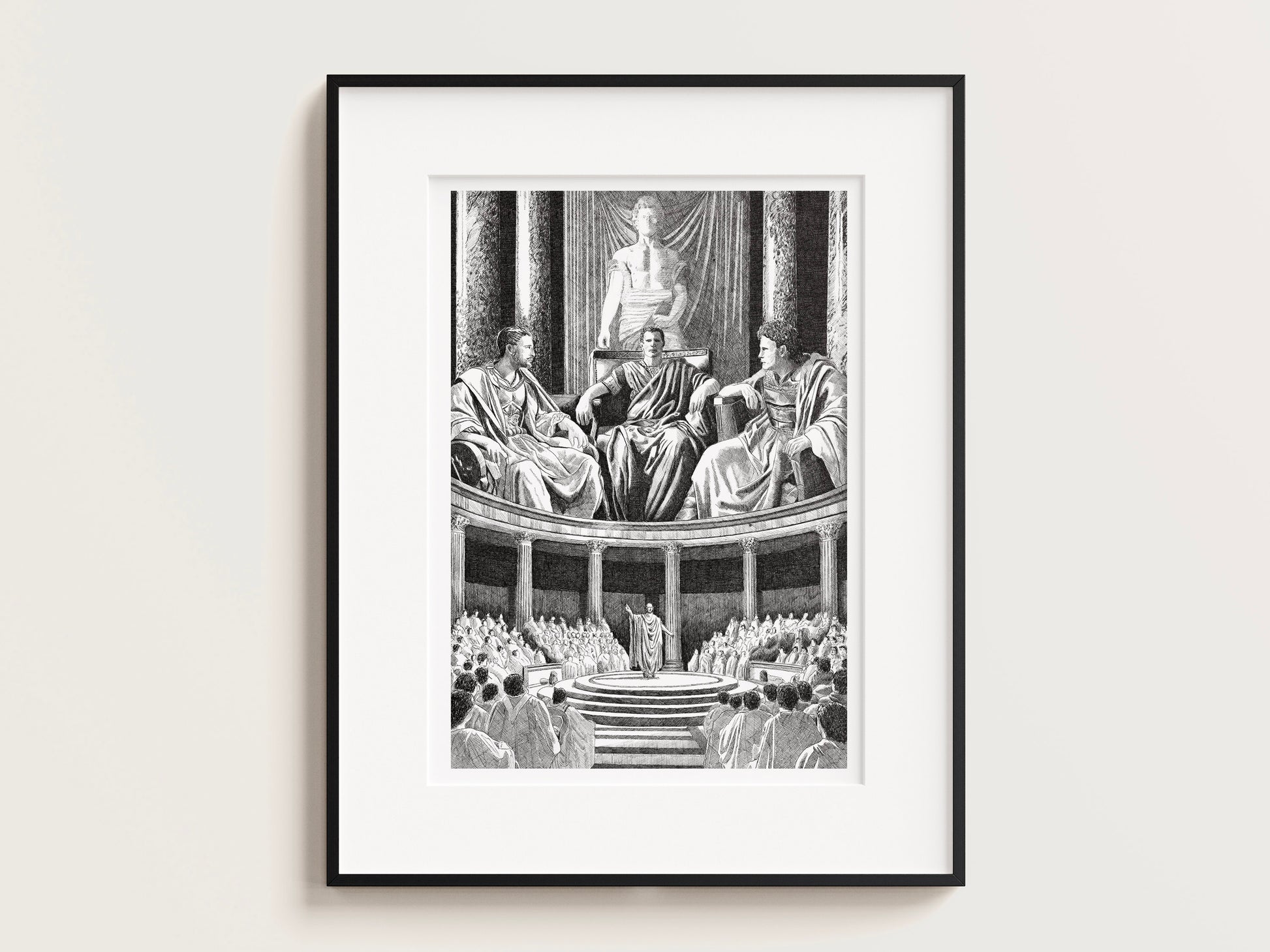 Le Triumvirat â Ădition limitĂ©e sur papier dâart / 30 x 40 cm