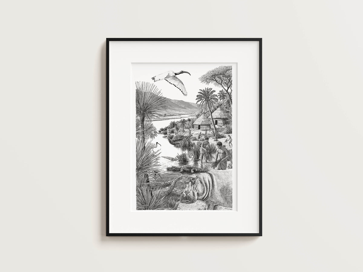 LES ÉGYPTIENS - L'Égypte préhistorique – Édition limitée sur papier d’art / 30 x 40 cm