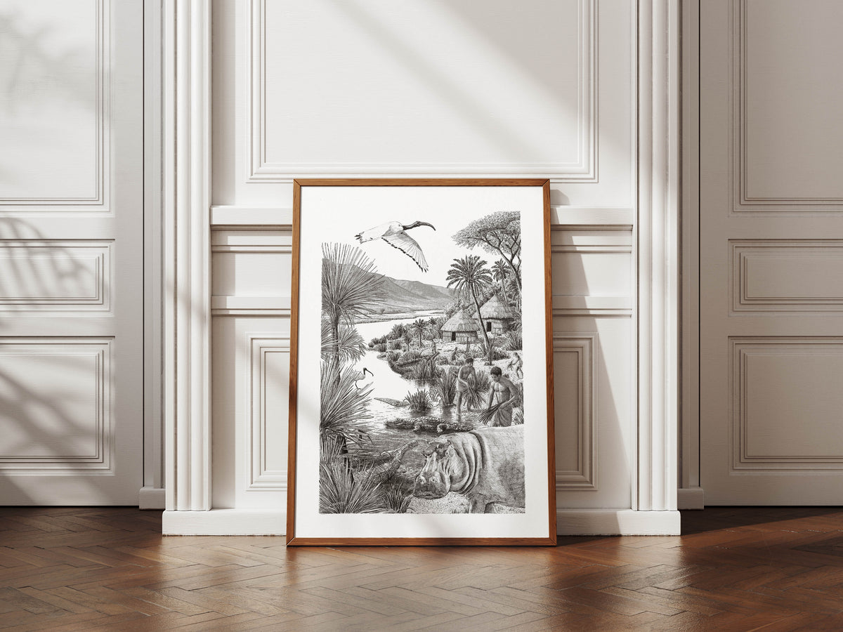 LES ÉGYPTIENS - L'Égypte préhistorique – Édition limitée sur papier d’art / 30 x 40 cm