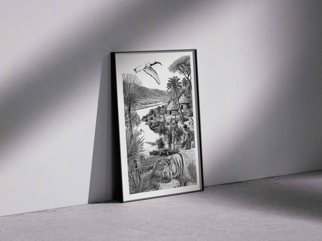 LES ÉGYPTIENS - L'Égypte préhistorique – Édition limitée sur papier d’art / 30 x 40 cm