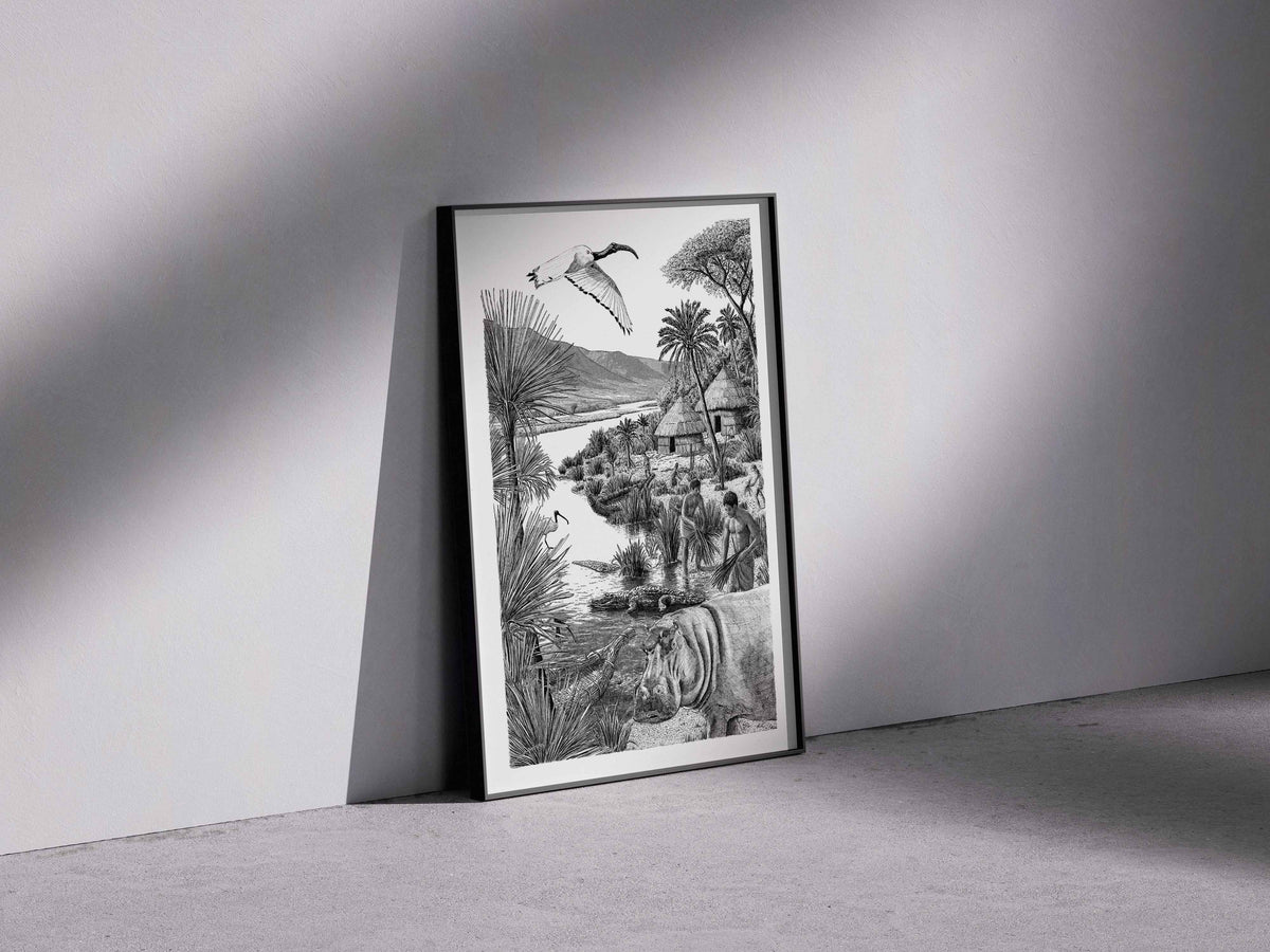 LES ÉGYPTIENS - L'Égypte préhistorique – Édition limitée sur papier d’art / 30 x 40 cm