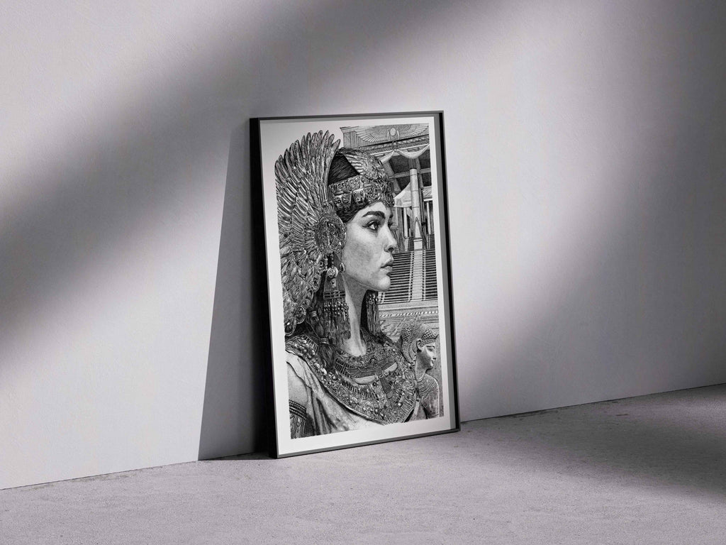 LES ÉGYPTIENS - Cléôpatre – Édition limitée sur papier d’art / 30 x 40 cm