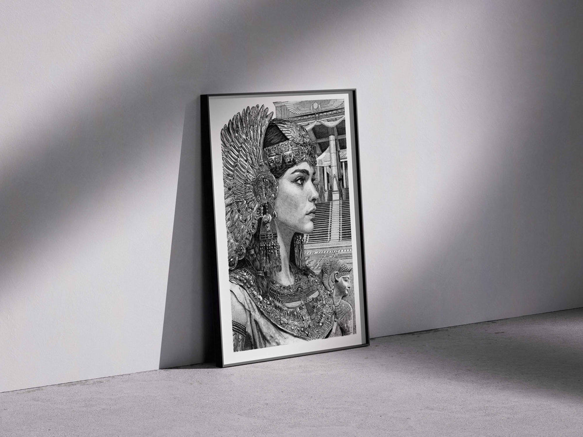 LES ÉGYPTIENS - Cléôpatre – Édition limitée sur papier d’art / 30 x 40 cm