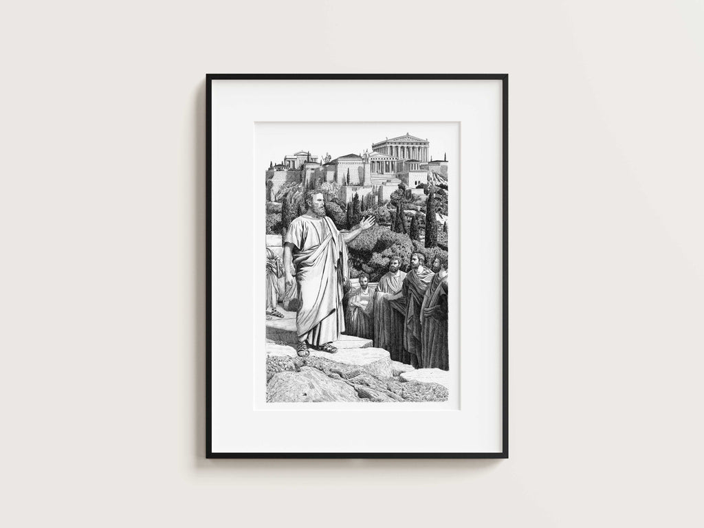 LES GRECS - Saint-Paul à Athènes – Édition limitée sur papier d’art / 30 x 40 cm