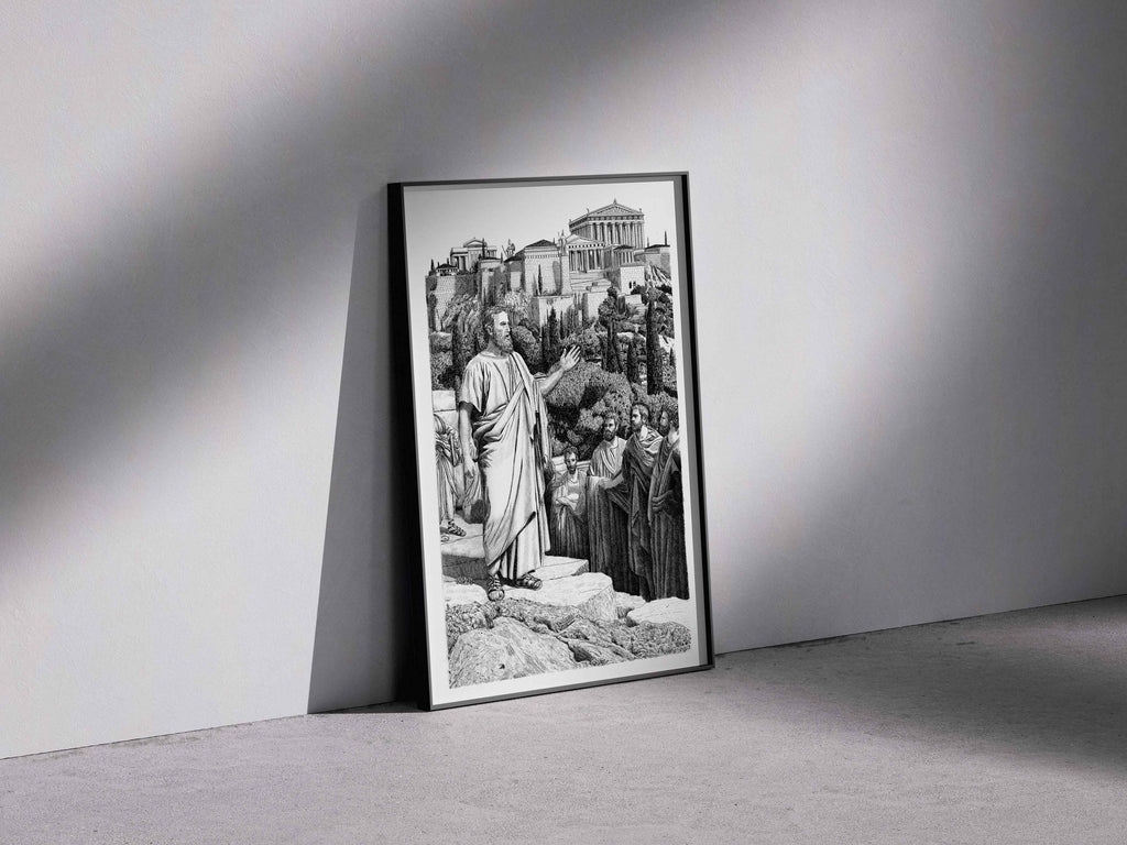 LES GRECS - Saint-Paul à Athènes – Édition limitée sur papier d’art / 30 x 40 cm