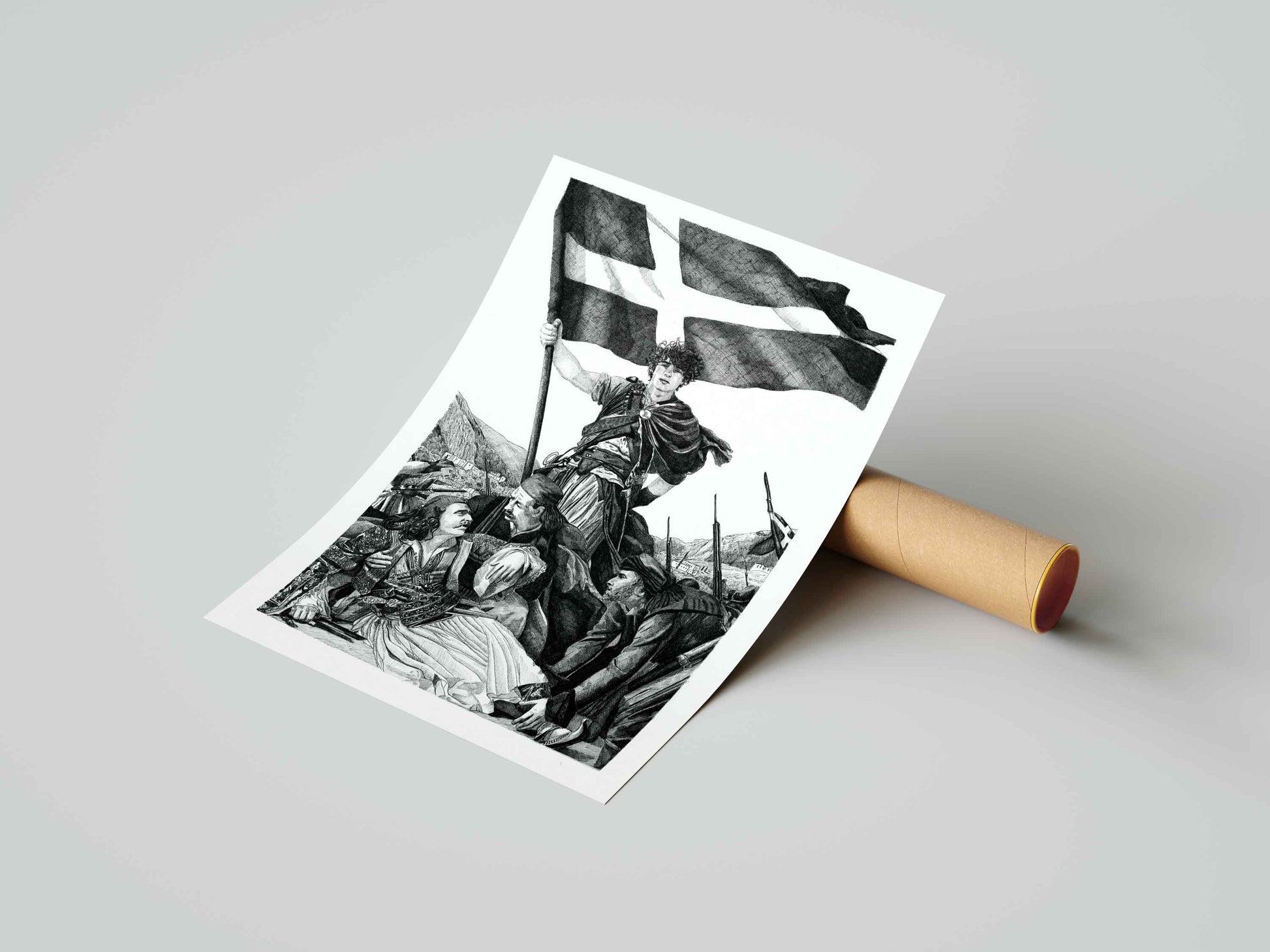 LES GRECS - Indépendance de la Grèce – Édition limitée sur papier d’art / 30 x 40 cm