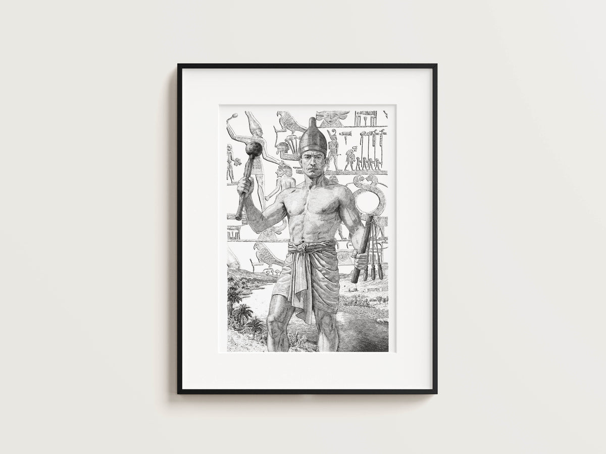 LES ÉGYPTIENS - Narmer – Édition limitée sur papier d’art / 30 x 40 cm