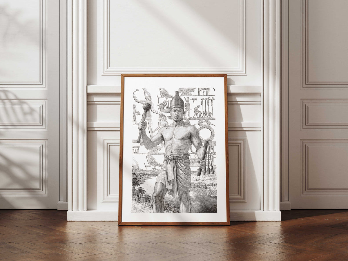 LES ÉGYPTIENS - Narmer – Édition limitée sur papier d’art / 30 x 40 cm