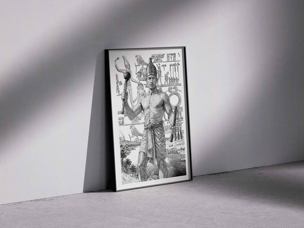 LES ÉGYPTIENS - Narmer – Édition limitée sur papier d’art / 30 x 40 cm