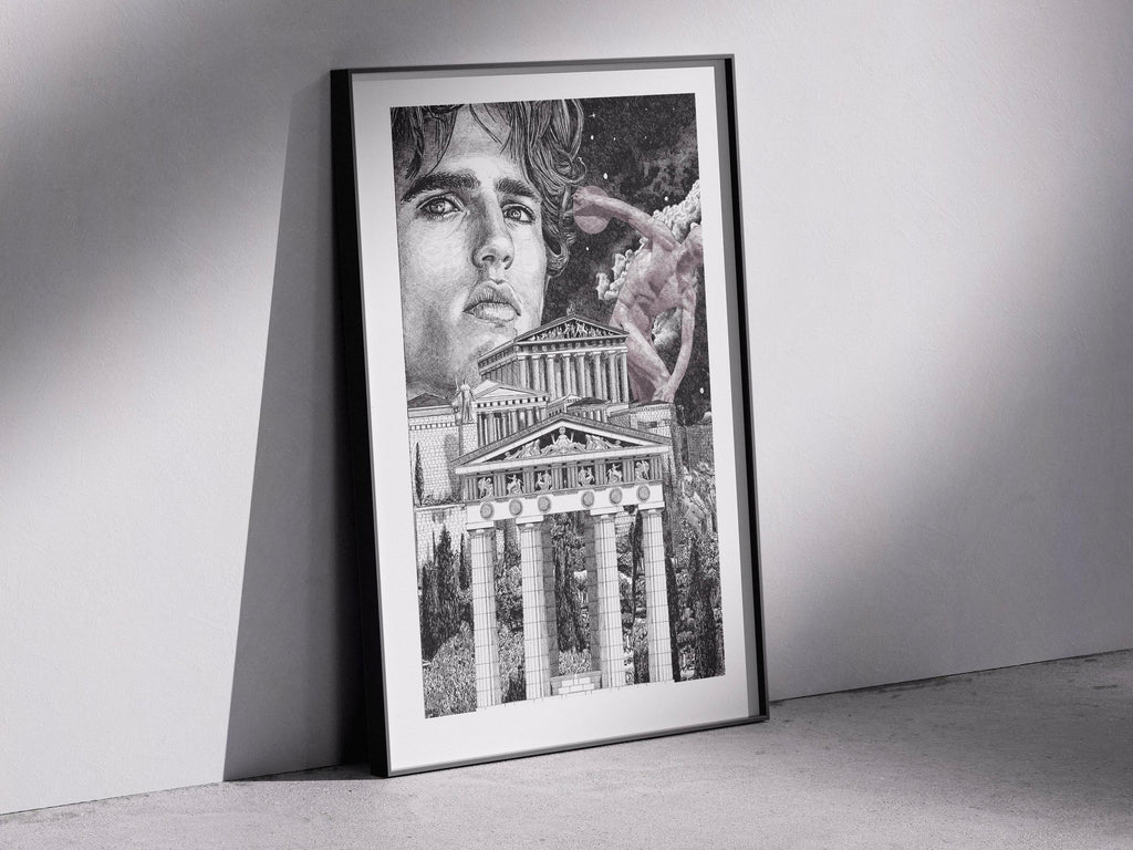 Les Grecs – Illustration de couverture du livre de Isaac Asimov – Édition limitée sur papier d’art / 30 x 40 cm