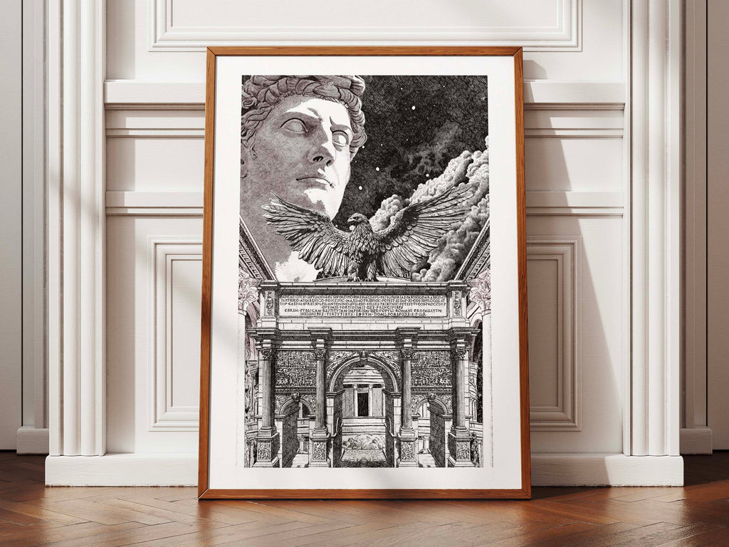 L'Empire romain –  illustration de couverture du livre de Isaac Asimov - Édition limitée sur papier d’art / 30 x 40 cm