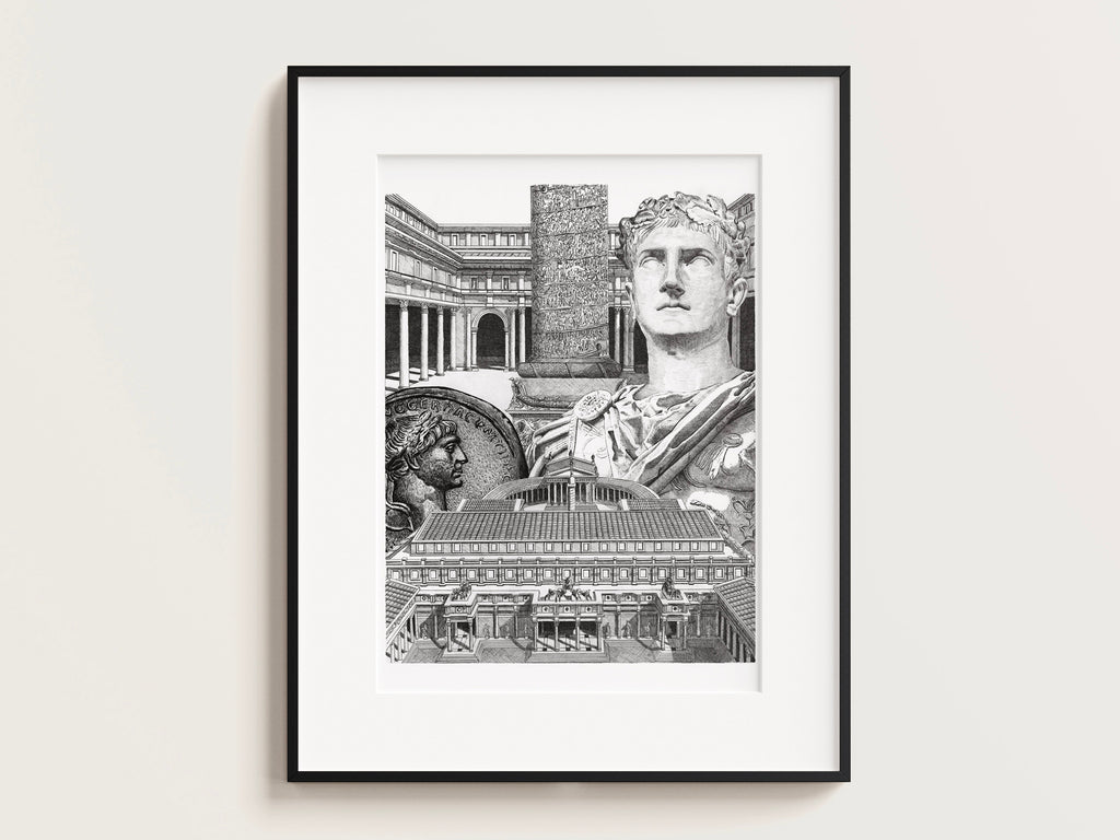 Le Forum de Trajan – Édition limitée sur papier d’art / 30 x 40 cm