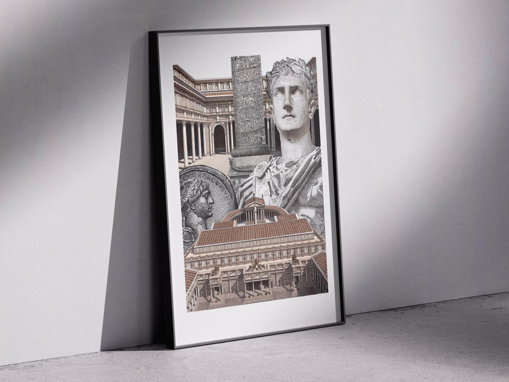 Le Forum de Trajan – Édition limitée sur papier d’art / 30 x 40 cm