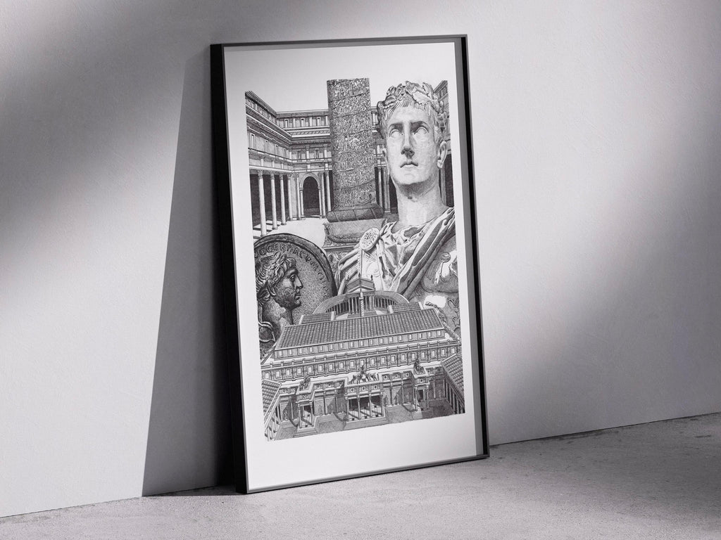 Le Forum de Trajan – Édition limitée sur papier d’art / 30 x 40 cm