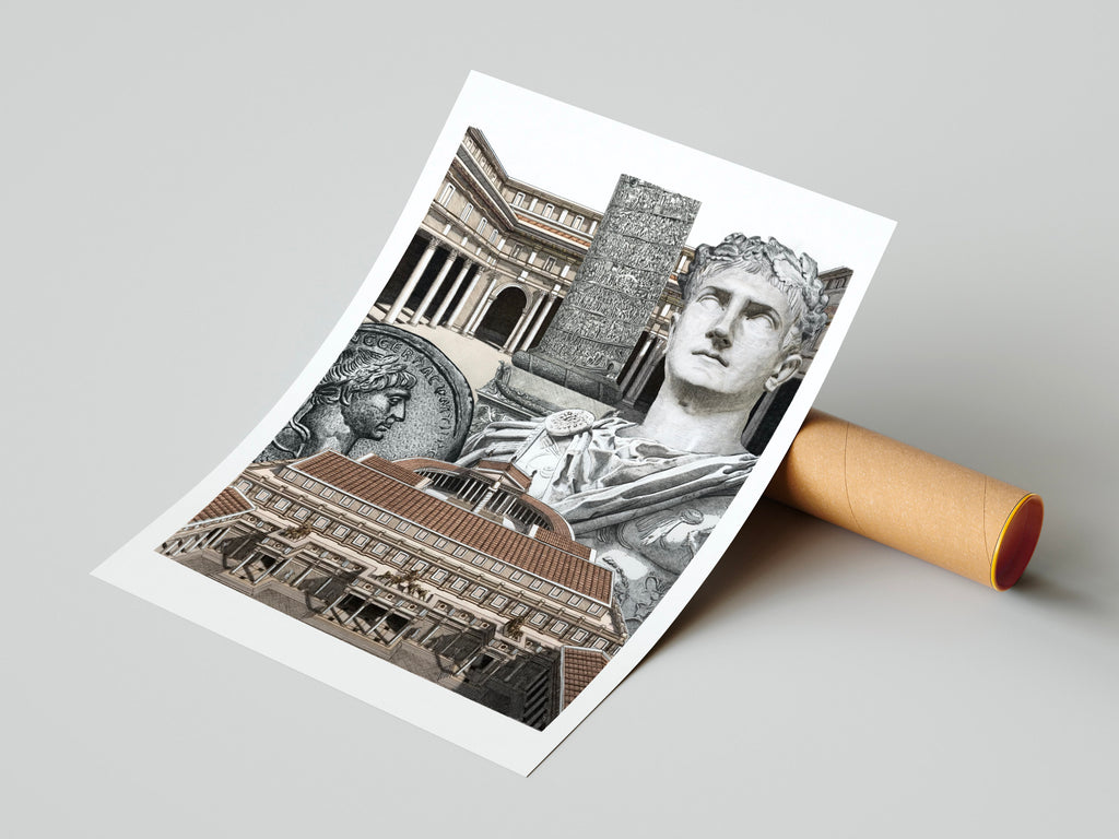 Le Forum de Trajan – Édition limitée sur papier d’art / 30 x 40 cm