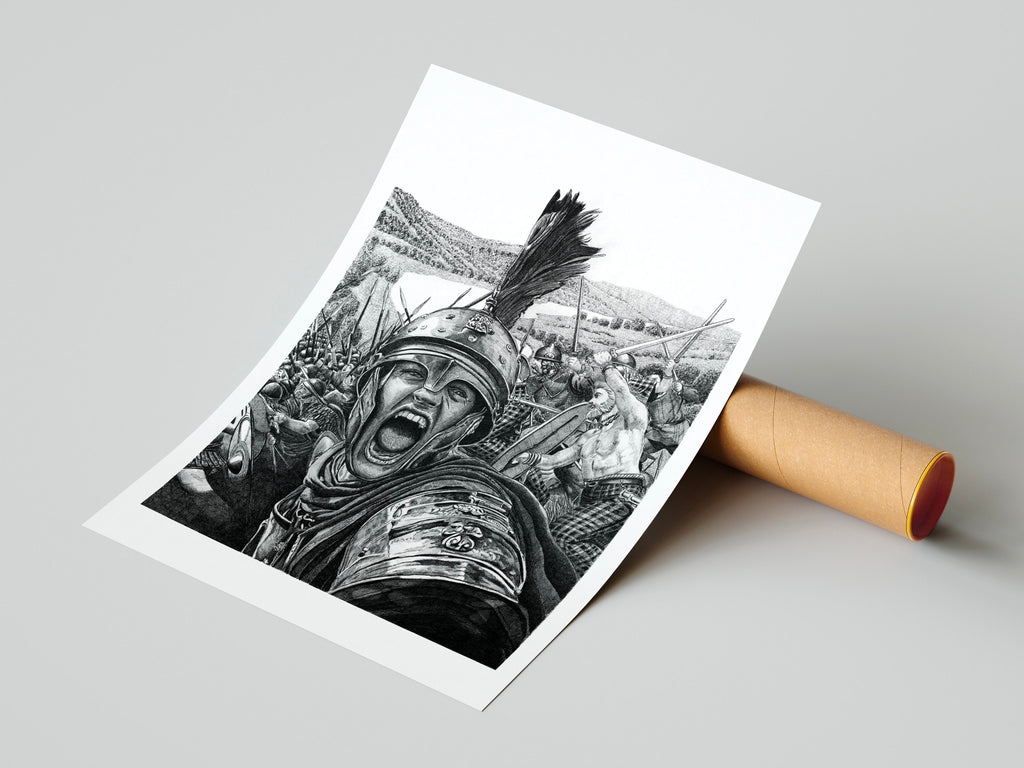 Battaille de l'Allia – Édition limitée sur papier d’art / 30 x 40 cm