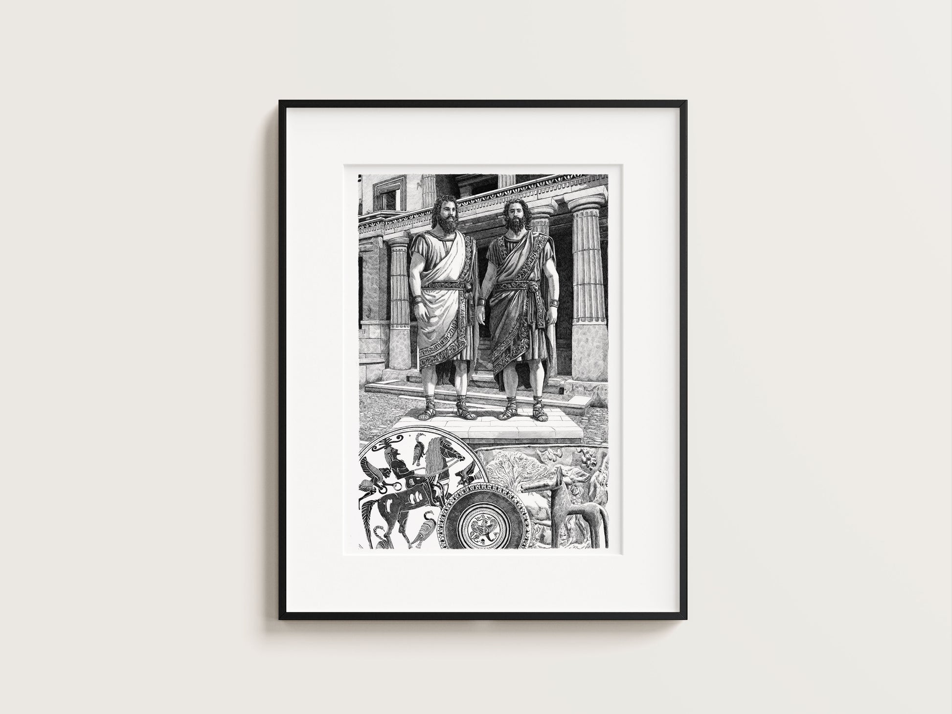 LES GRECS - Sparte – Édition limitée sur papier d’art / 30 x 40 cm
