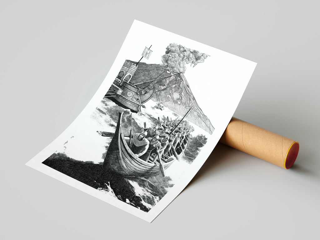 La conquête de la Sicile – Édition limitée sur papier d’art / 30 x 40 cm