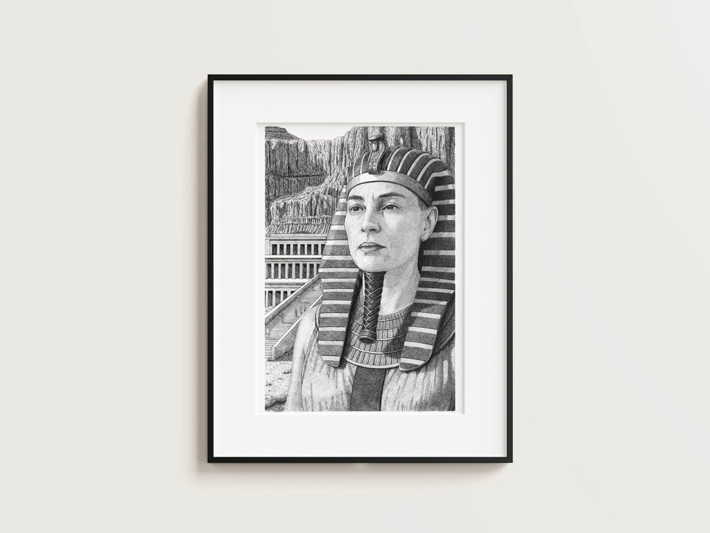 LES ÉGYPTIENS - Hatchepsout – Édition limitée sur papier d’art / 30 x 40 cm