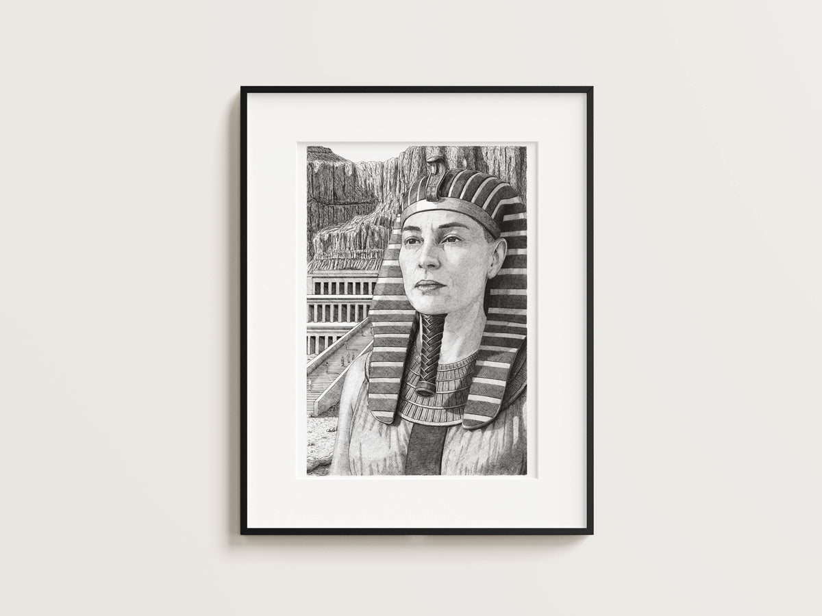 LES ÉGYPTIENS - Hatchepsout – Édition limitée sur papier d’art / 30 x 40 cm