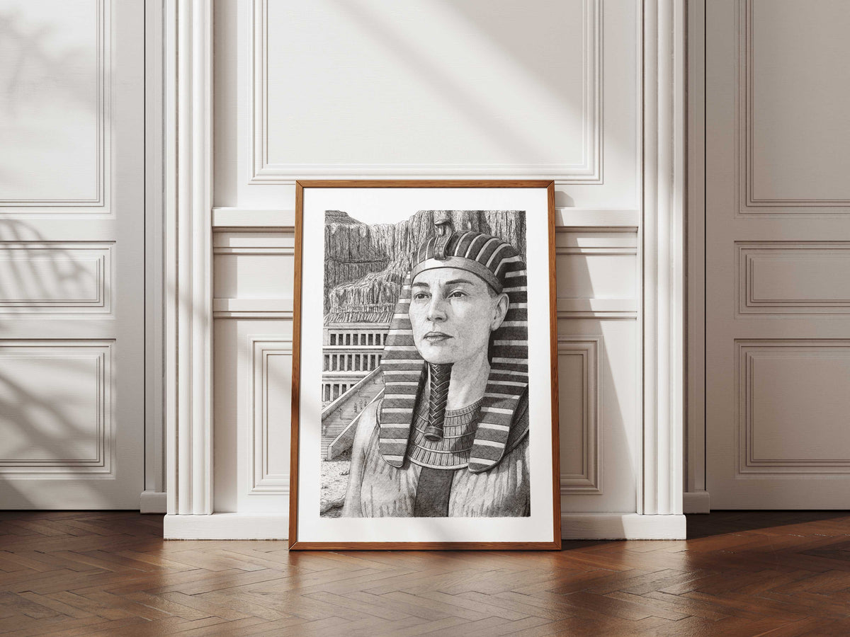 LES ÉGYPTIENS - Hatchepsout – Édition limitée sur papier d’art / 30 x 40 cm