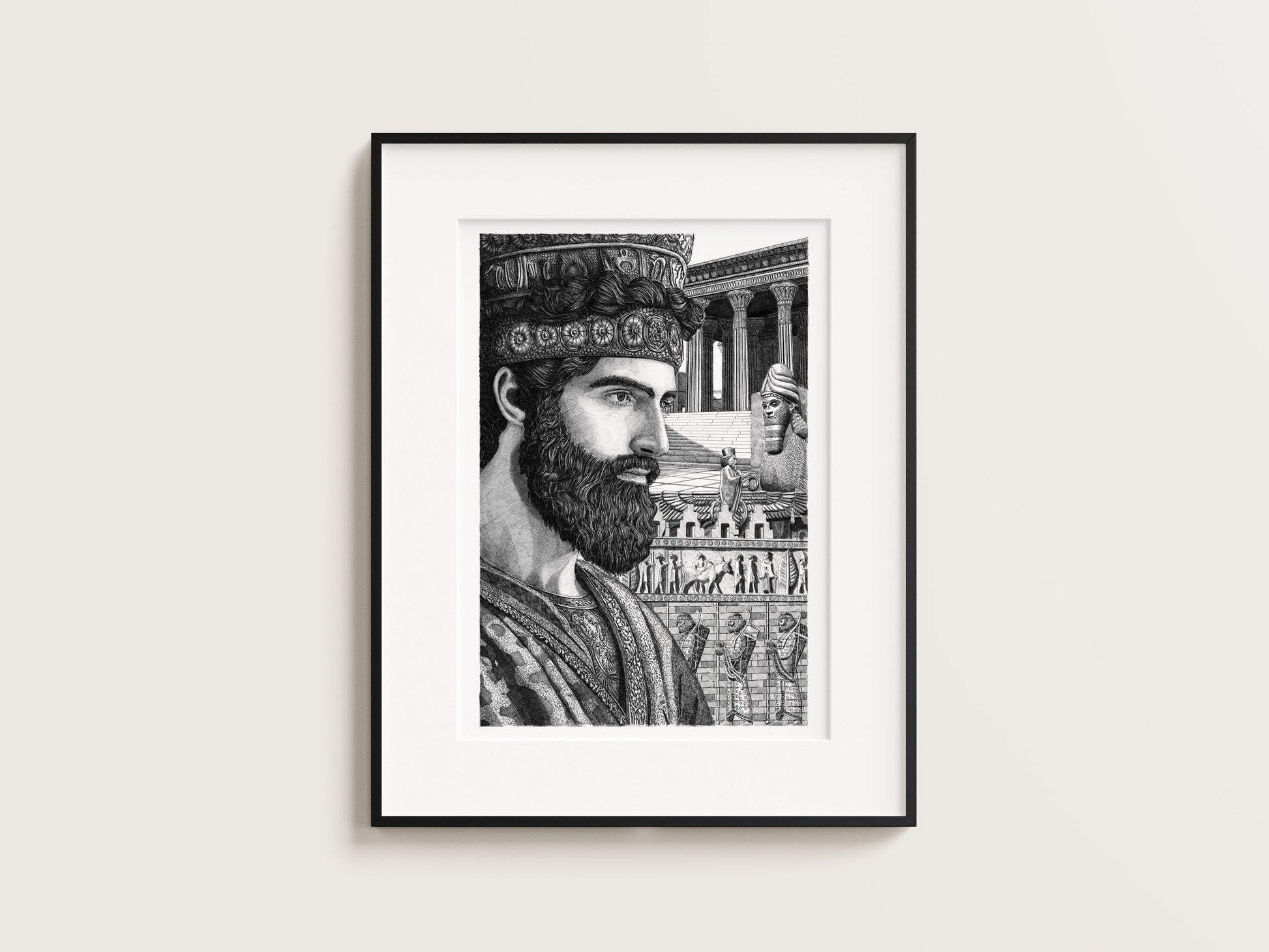 LES GRECS - Darius de Perse – Édition limitée sur papier d’art / 30 x 40 cm