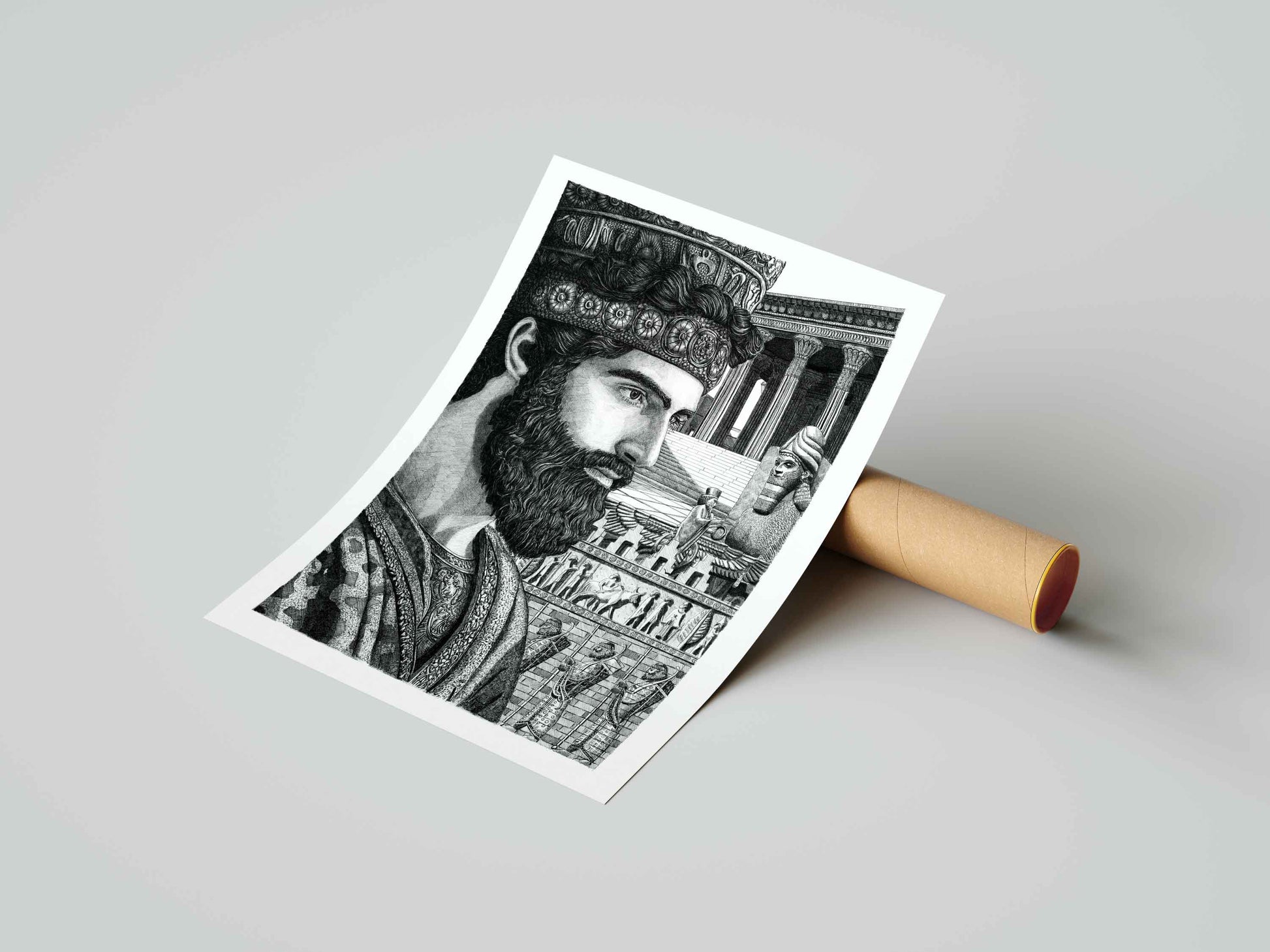 LES GRECS - Darius de Perse – Édition limitée sur papier d’art / 30 x 40 cm