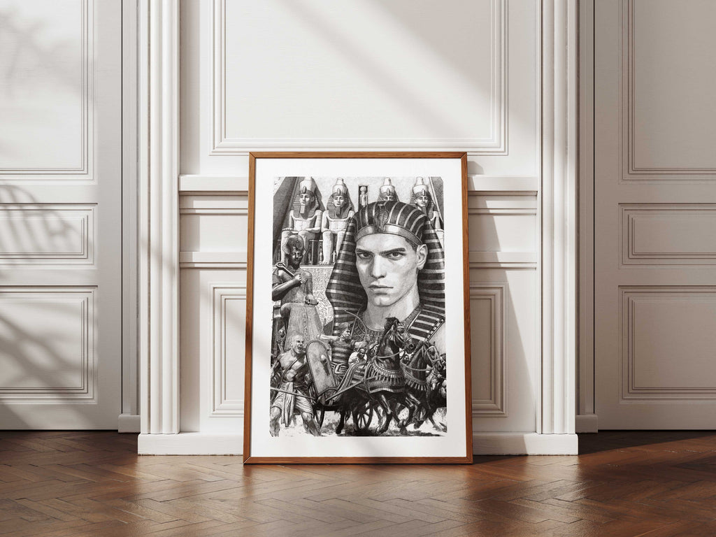 LES ÉGYPTIENS - Ramsès II – Édition limitée sur papier d’art / 30 x 40 cm