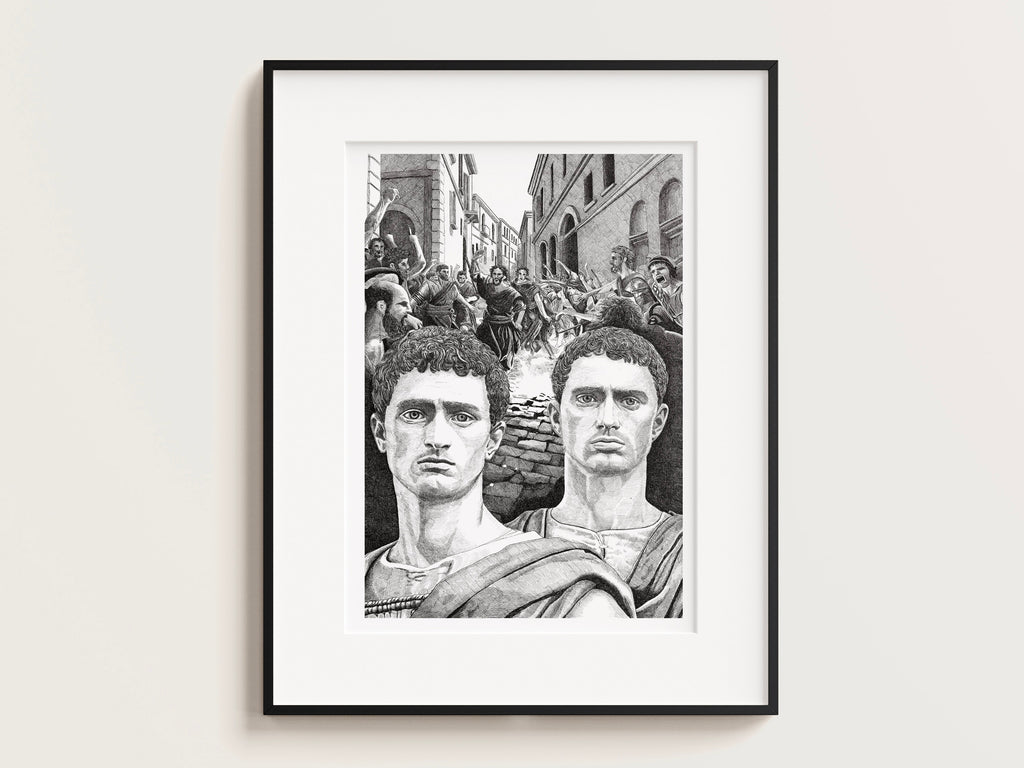 Les Gracques – Édition limitée sur papier d’art / 30 x 40 cm