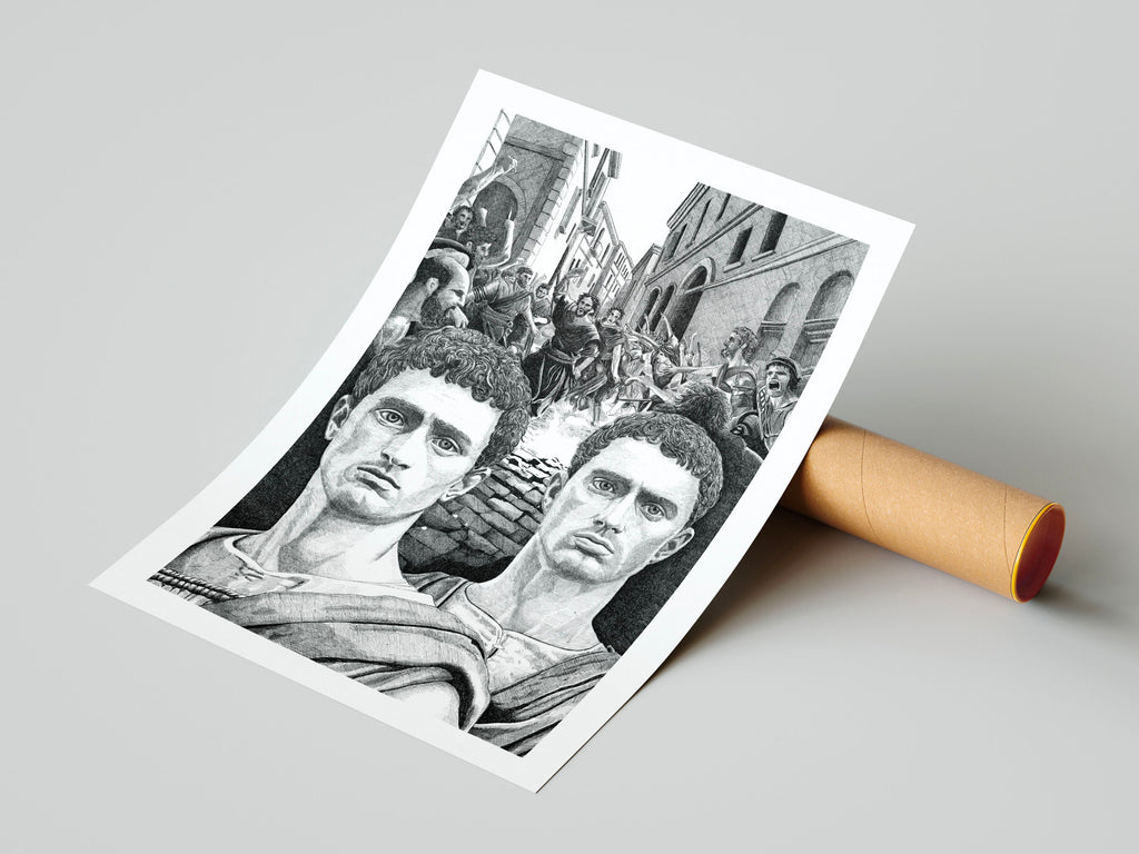 Les Gracques – Édition limitée sur papier d’art / 30 x 40 cm